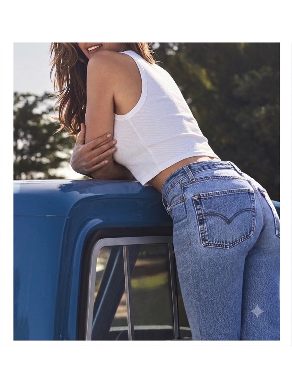 RE/DONE $328 x Cindy Crawford collaboration high rise straight jeans • Medium